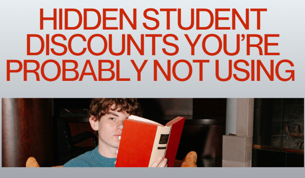 Hidden Student Discounts You’re Probably Not Using